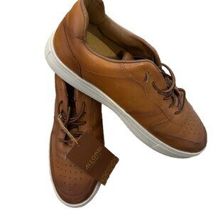 NWT Allonsi Kimochi Sneaker in Tan Genuine Leather Handcrafted 11